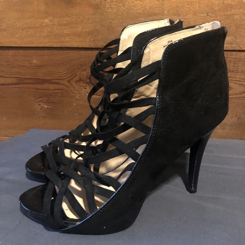 None West strappy heels 8.5